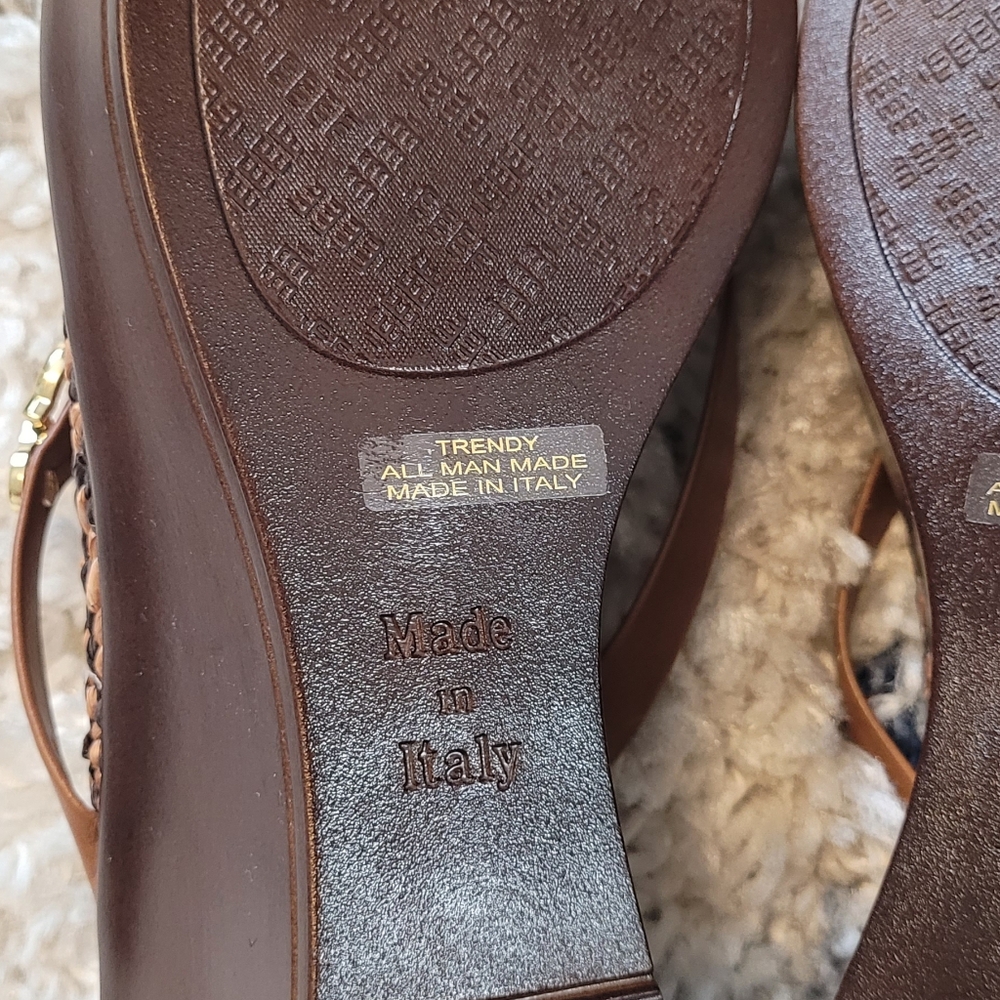 Italian Shoe Makers Backless Sandals Size 8M - Picture 9 of 9